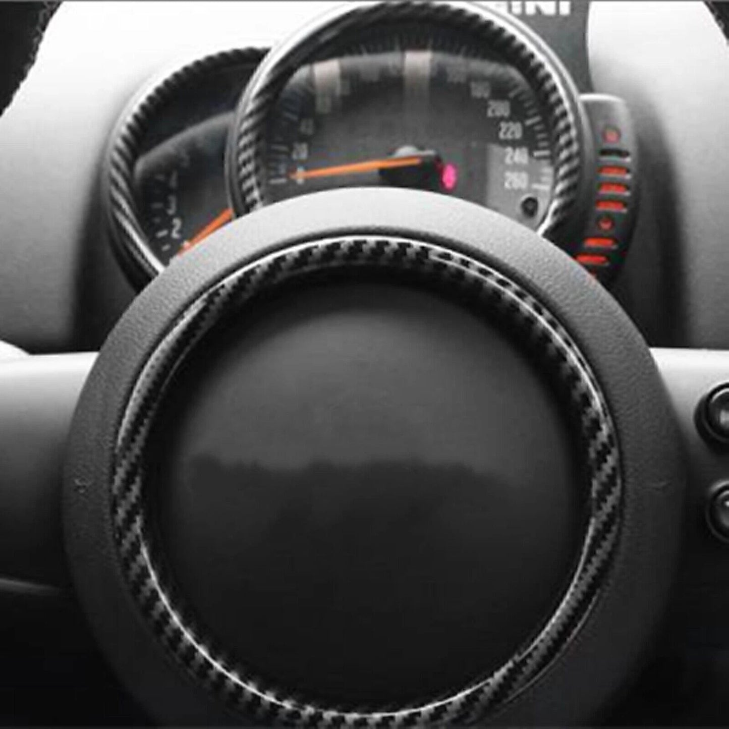 11 x Black Dashboard Ring Covers for BMW MINI Cooper F55 F56 (2014-2023)