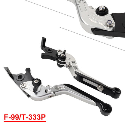 CNC Silver Extendable Brake Clutch Levers for 765 Street Triple R, SPEED TWIN