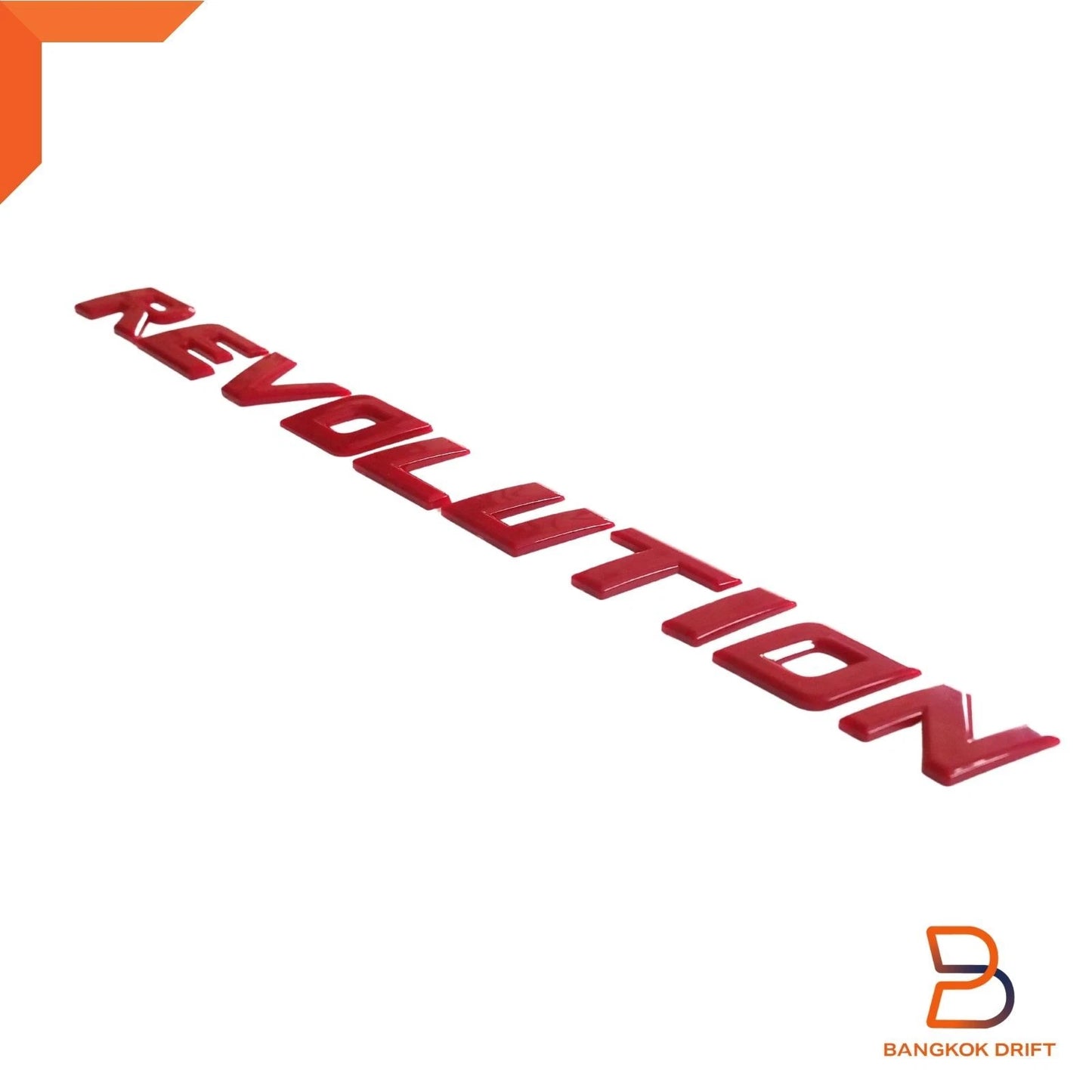 Revolution Red Hood ABS Logo Emblem Badge for Toyota Hilux Ute (2015-2023)