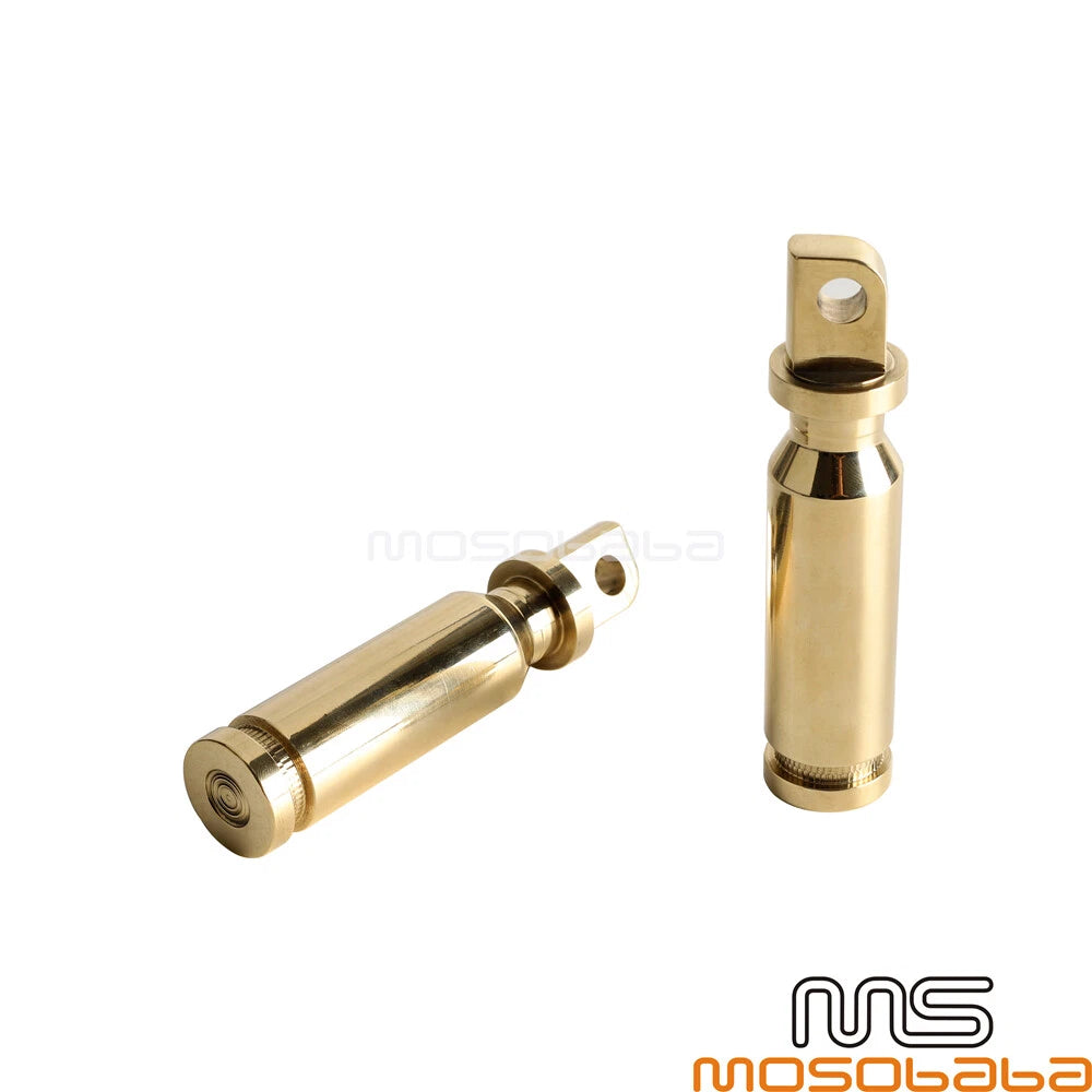 Brass Footpegs for Harley Dyna Sportster Softail Male-Mount
