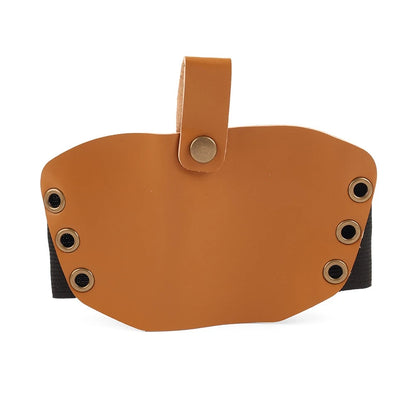 Leather Shifter Cover for Motorcycle Gear Pedal Protector - Tan