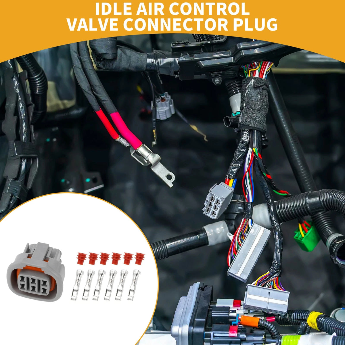 6 Pin Idle Air Control Valve Connector Plug for Toyota 1JZ 2JZ