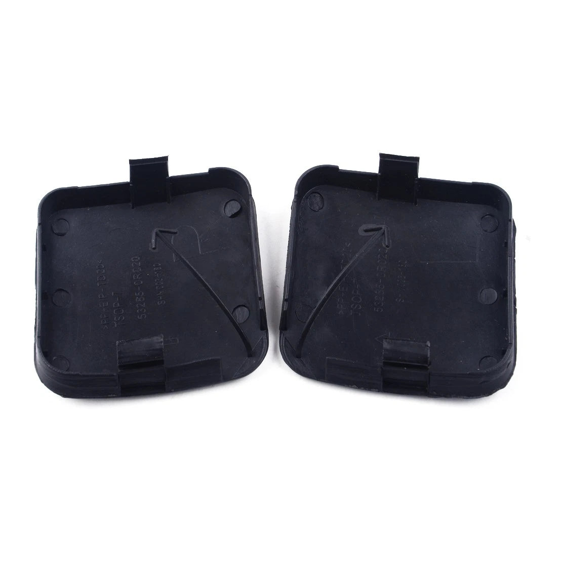Front Bumper Tow Hook Eye Cover Caps for Toyota RAV4 (2009-2012)