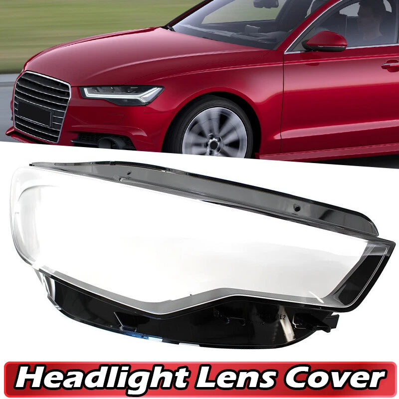 Right Shell Headlight Lampshade Mask Clear Cover for Audi A6 A6L (2016-2018)