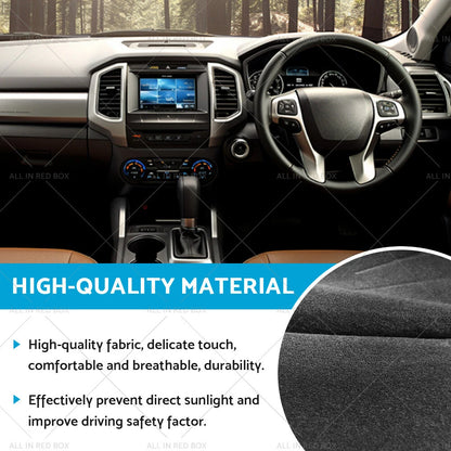 Non-Slip Dash Mat for LDV V80 Dashboard Cover Black (2013-2023)