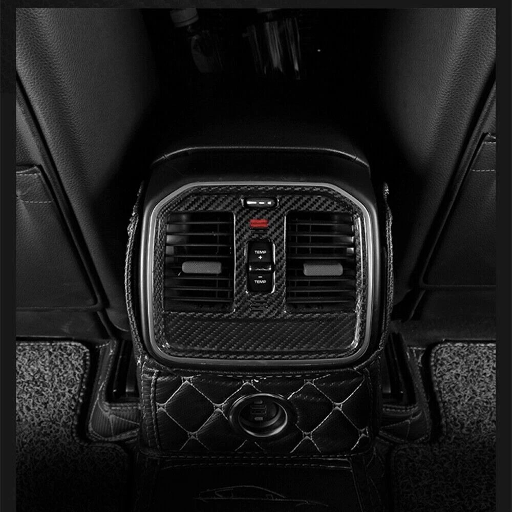Carbon Fiber Inner Rear Row Air Vent Outlet Trim for Porsche Macan (2015-2020)