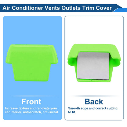 Air Condition Outlet Vent Trim Cover Frame Green for Ford Bronco (2021-2024) 4 x Pcs