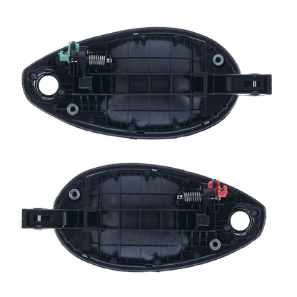 2 x Front Left & Right Outer Door Handle Black for Hyundai Tiburon (2003–2008)