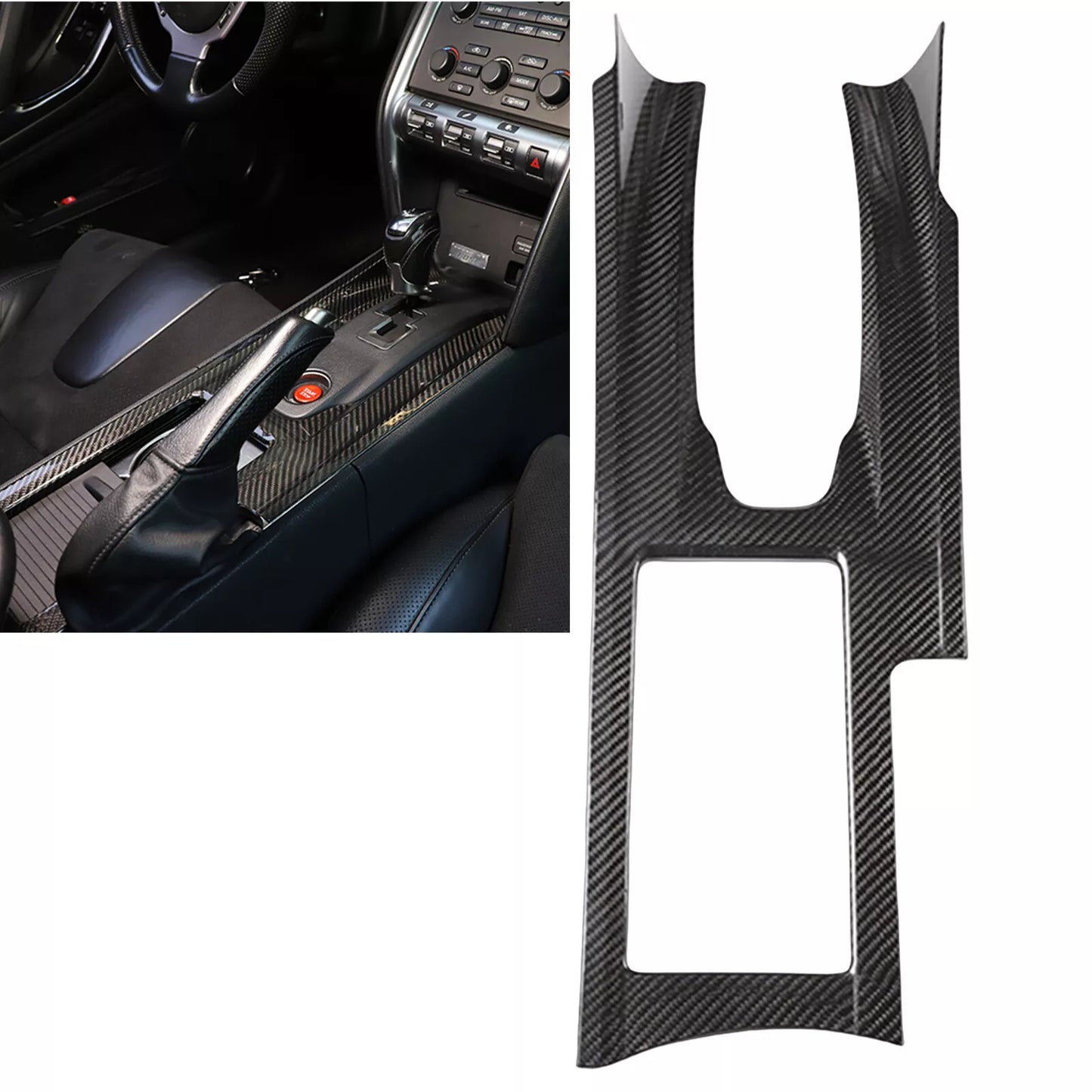 Center Console Gear Shift Panel Cover for Nissan GTR R35 (2008-2016)