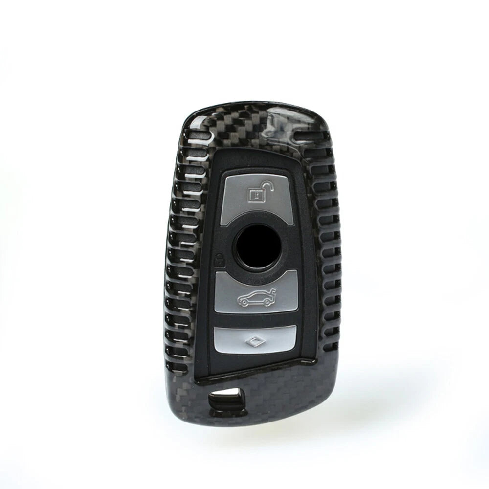 Carbon Fiber Remote Key Case Shell Cover for BMW 1 2 3 5 6 7 X3 X5 (2000-2023)
