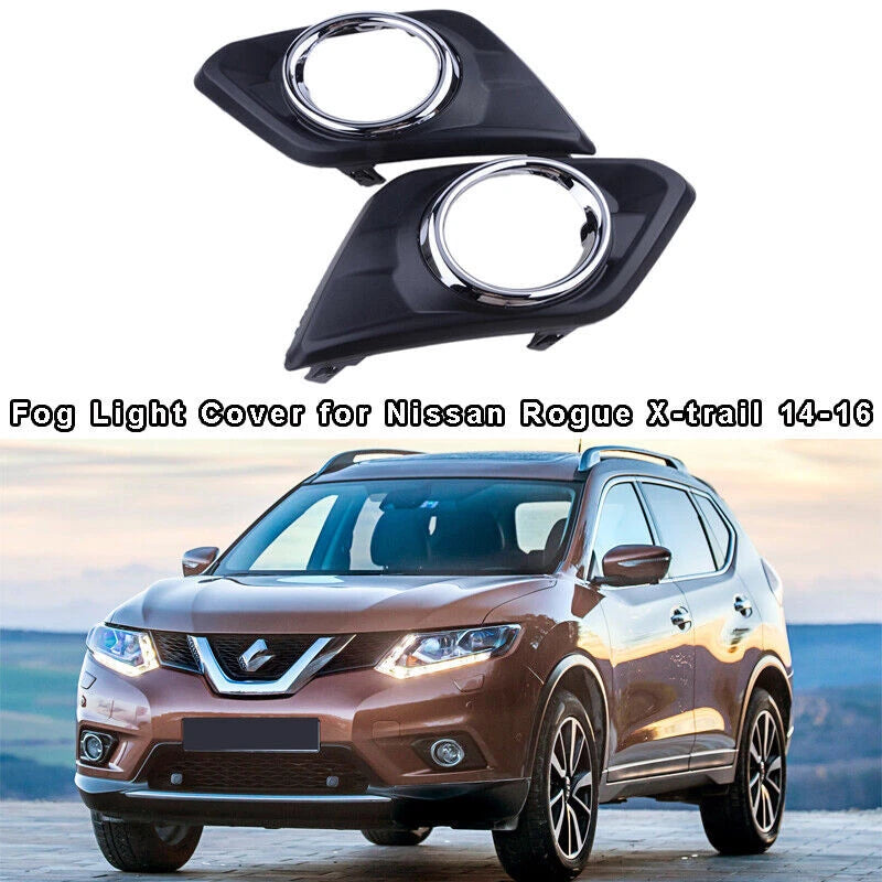 Front Fog Light Bezel Cover Trim for Nissan Rogue X-Trail (2014-2016)