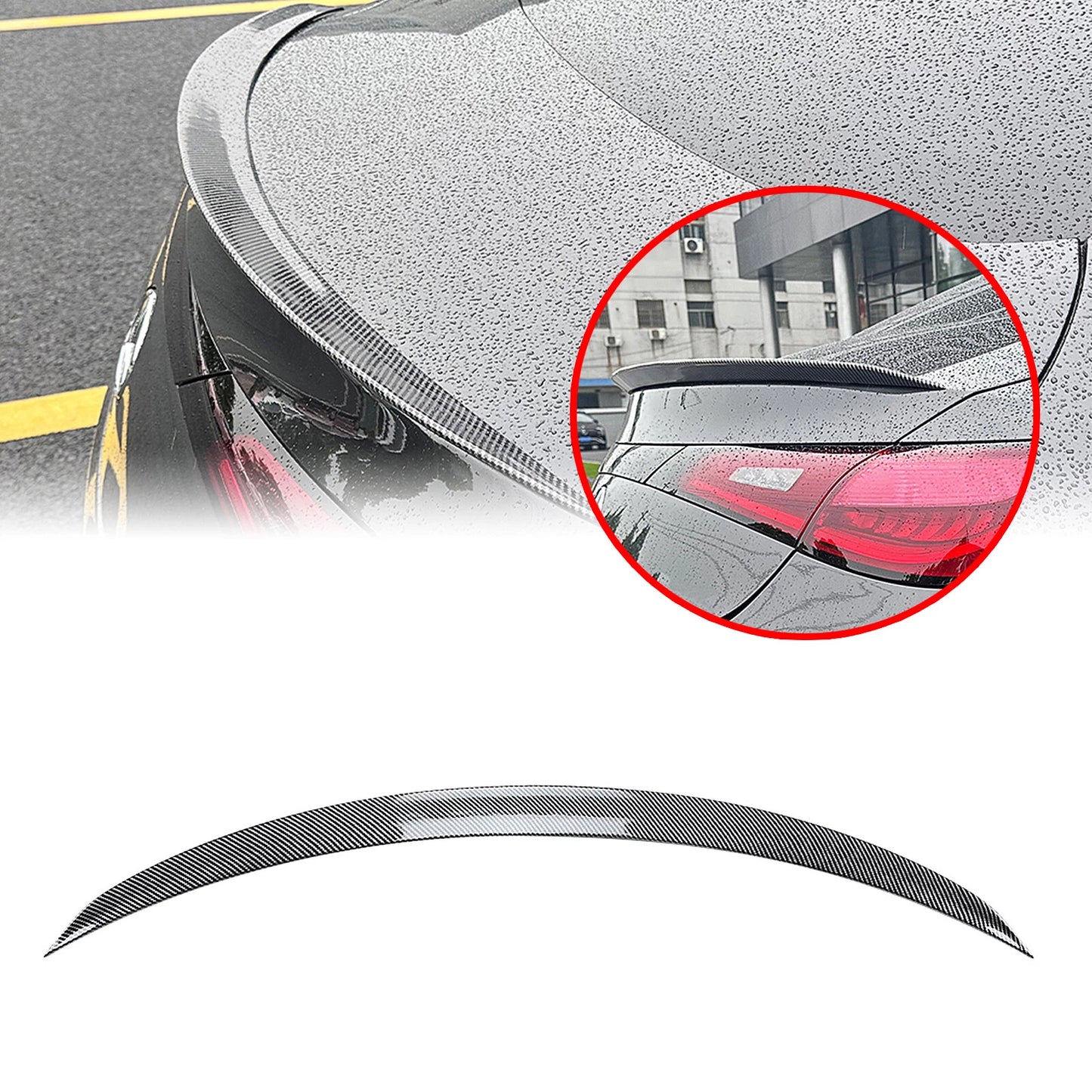 Rear Boot Spoiler Lip for Benz GLE Coupe GLE260 GLE300 GLE53 (2016-2023)
