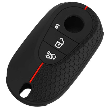 Silicone Key Fob Case Cover for Mercedes-Benz C E S Class GLC CLE EQS (N/A)