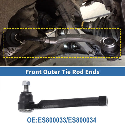 Front Outer Tie Rod End Links for Pontiac G3 (2009-2010)
