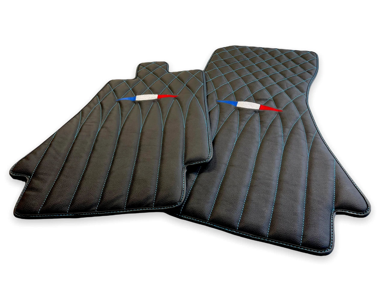 Leather Floor Mats for Bugatti Chiron 2018-2022 Limited Edition AutoWin