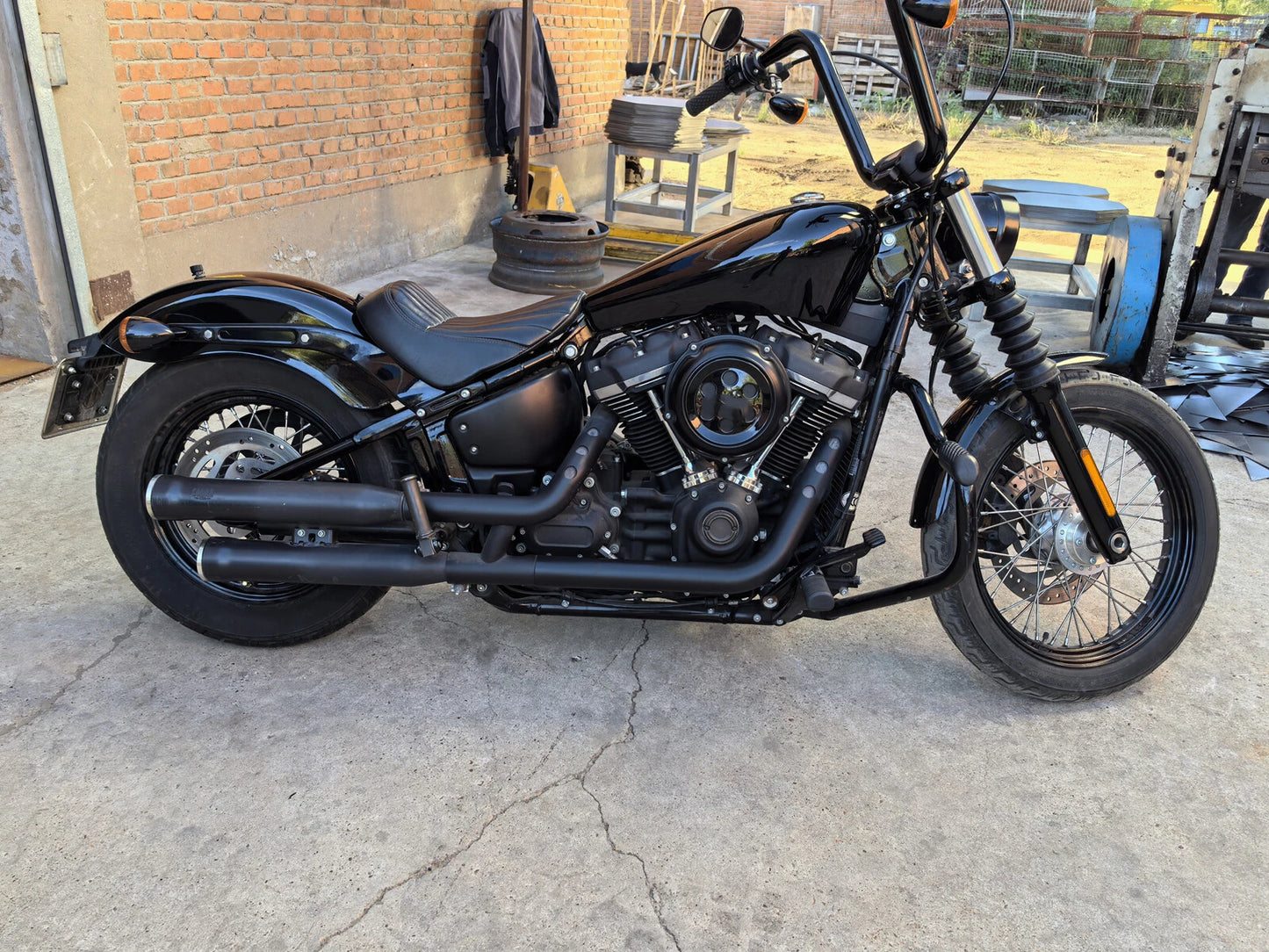 Black Fuel Tank 14L for Harley Davidson Softail (2018-2024)