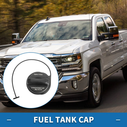 Fuel Tank Cap Cover for Buick Enclave (2008-2011) Black White