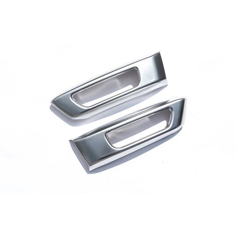 Pair Front Bumper Fog Lamp Cover Frame Trim Fit For Range Rover Sport 2014-2017