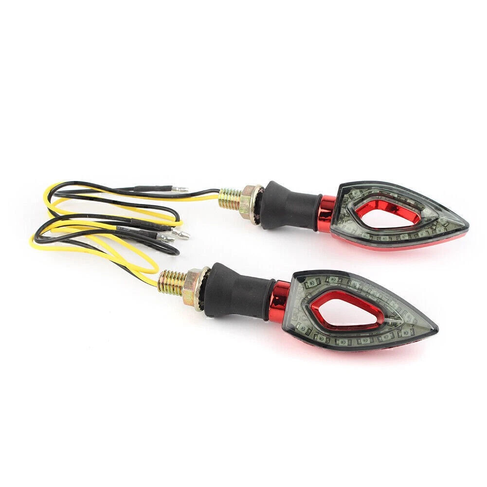 12 x LED Turn Signal Light Indicator Blinker for Universal Red House