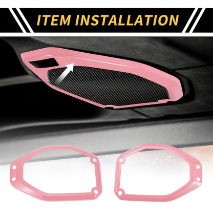 Roof Speaker Audio Frame Cover Trim for Jeep Gladiator JT (2020-2024) - Pink