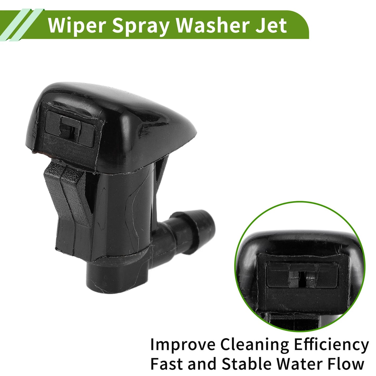 Windshield Washer Nozzle w/ Hose Connector for Dodge