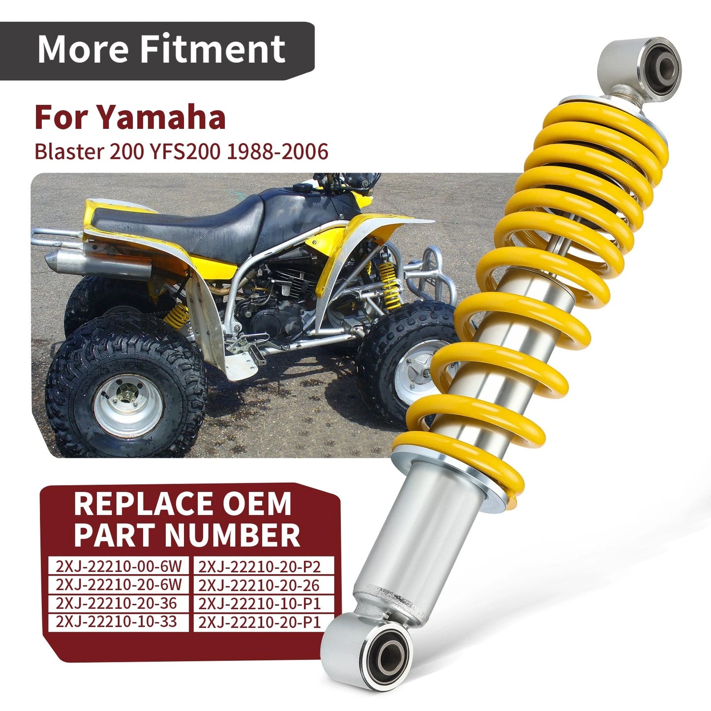 Rear Shock Absorber for Yamaha Blaster YFS200 (1988–2002)