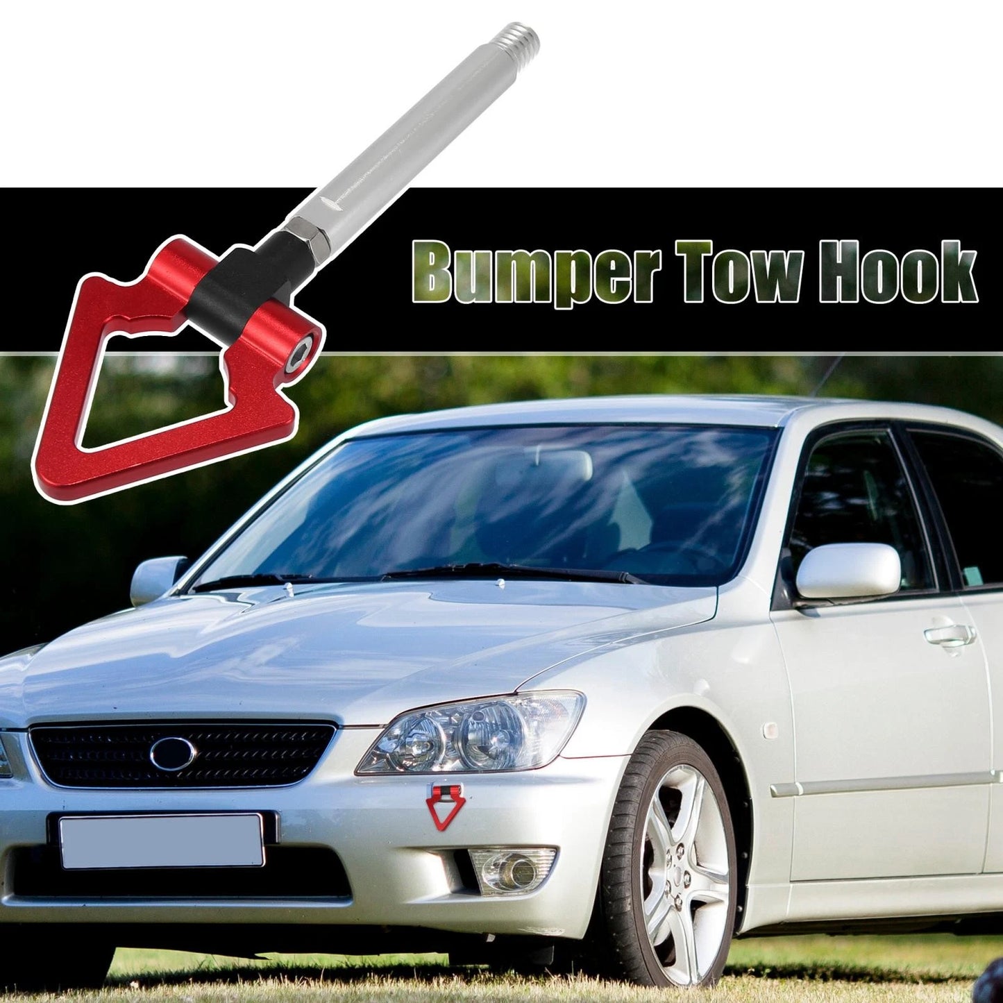 Red Triangle Shape Tow Hook Screw for Lexus IS IS250 IS350 (2006-2013)