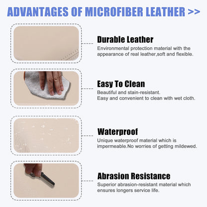 Center Console Cover Pad for Toyota Prado (2010-2019) Faux Leather Beige
