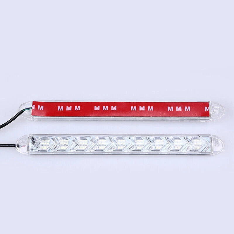 9LED White/Amber Switchback Flexible Flow Turn Signal Light