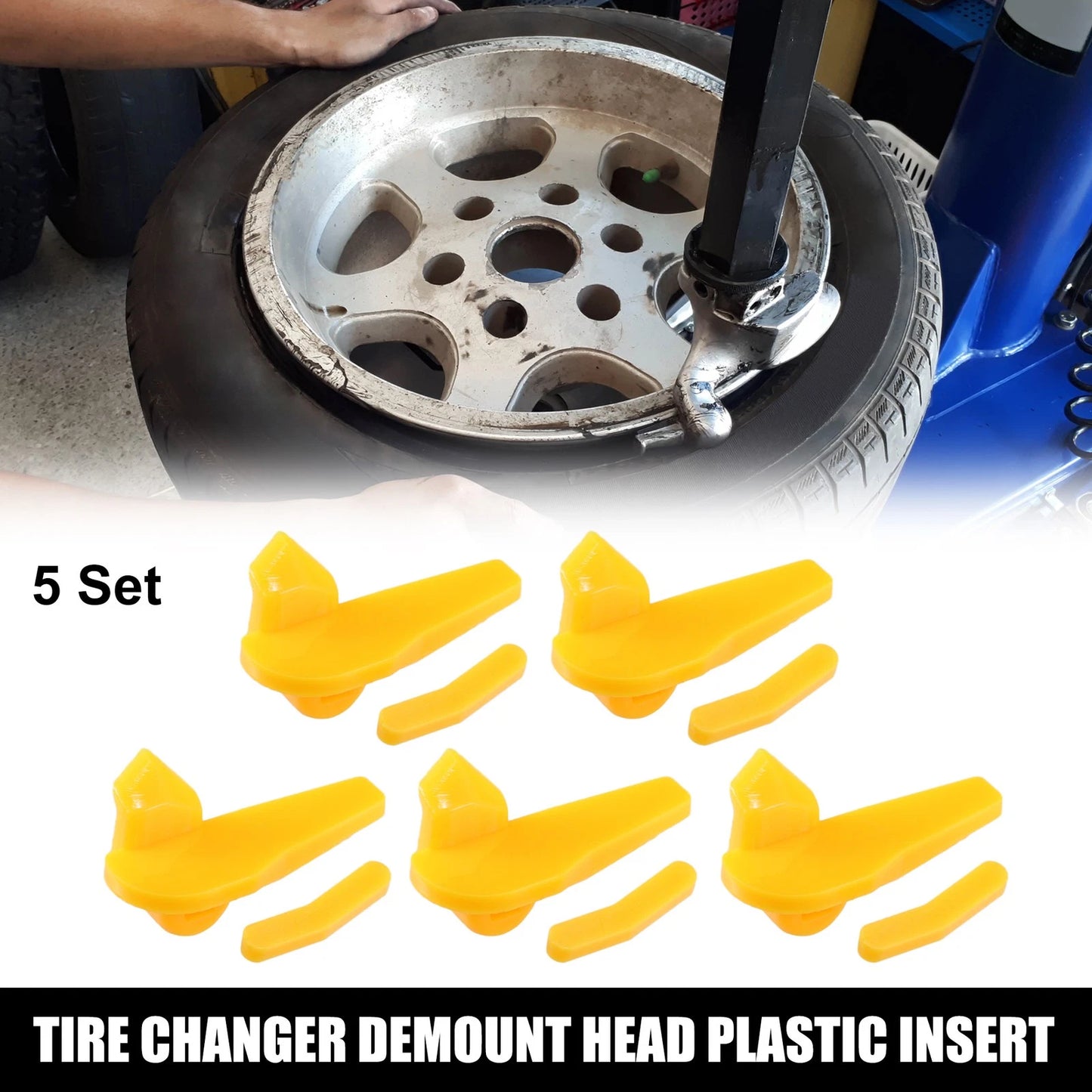 5 x Tire Demount Head Plastic Insert 2.24x1.18x1.10 for Motorcycle