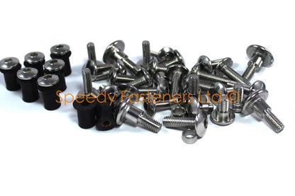 Stainless Fairing & Screen Bolts for Suzuki Bandit GSF 1200 1200S (1996–2000)