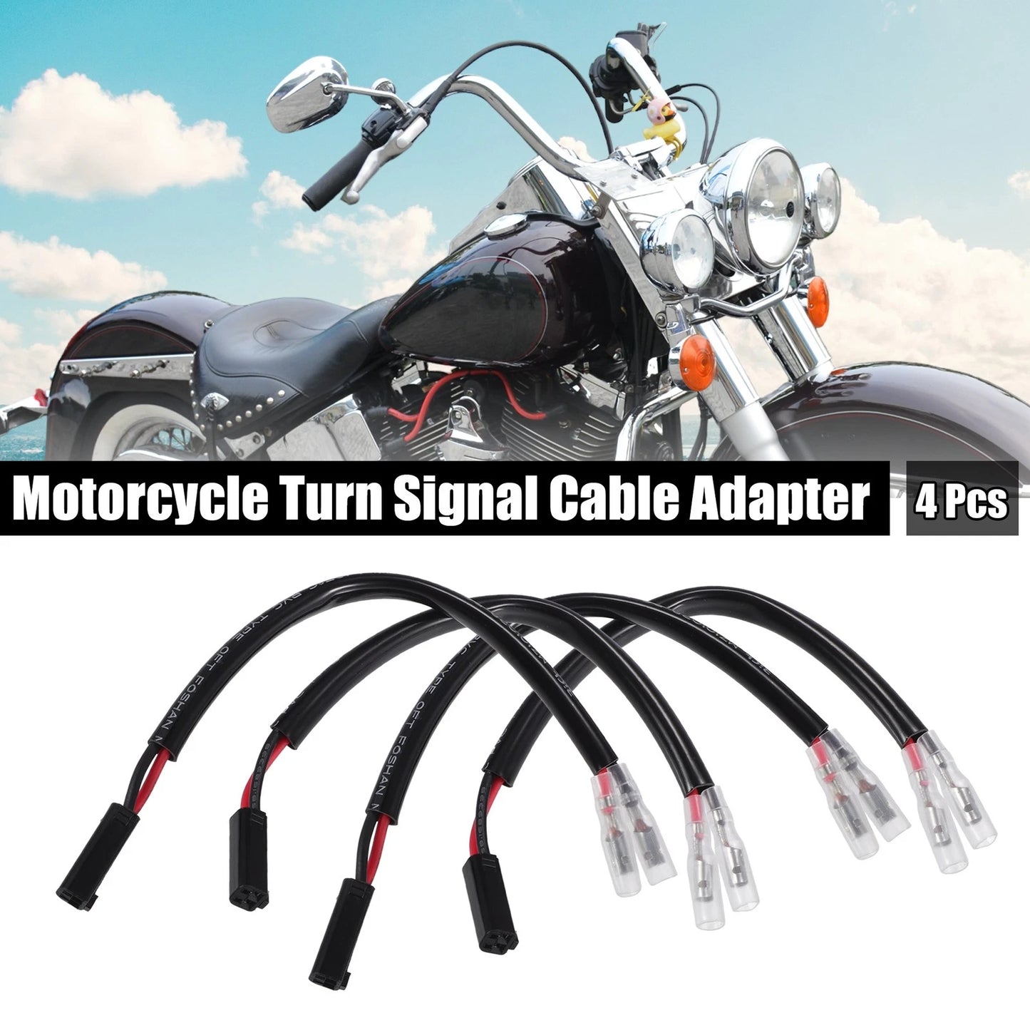 4 x Turn Signal Wiring Adapter Connectors for Suzuki