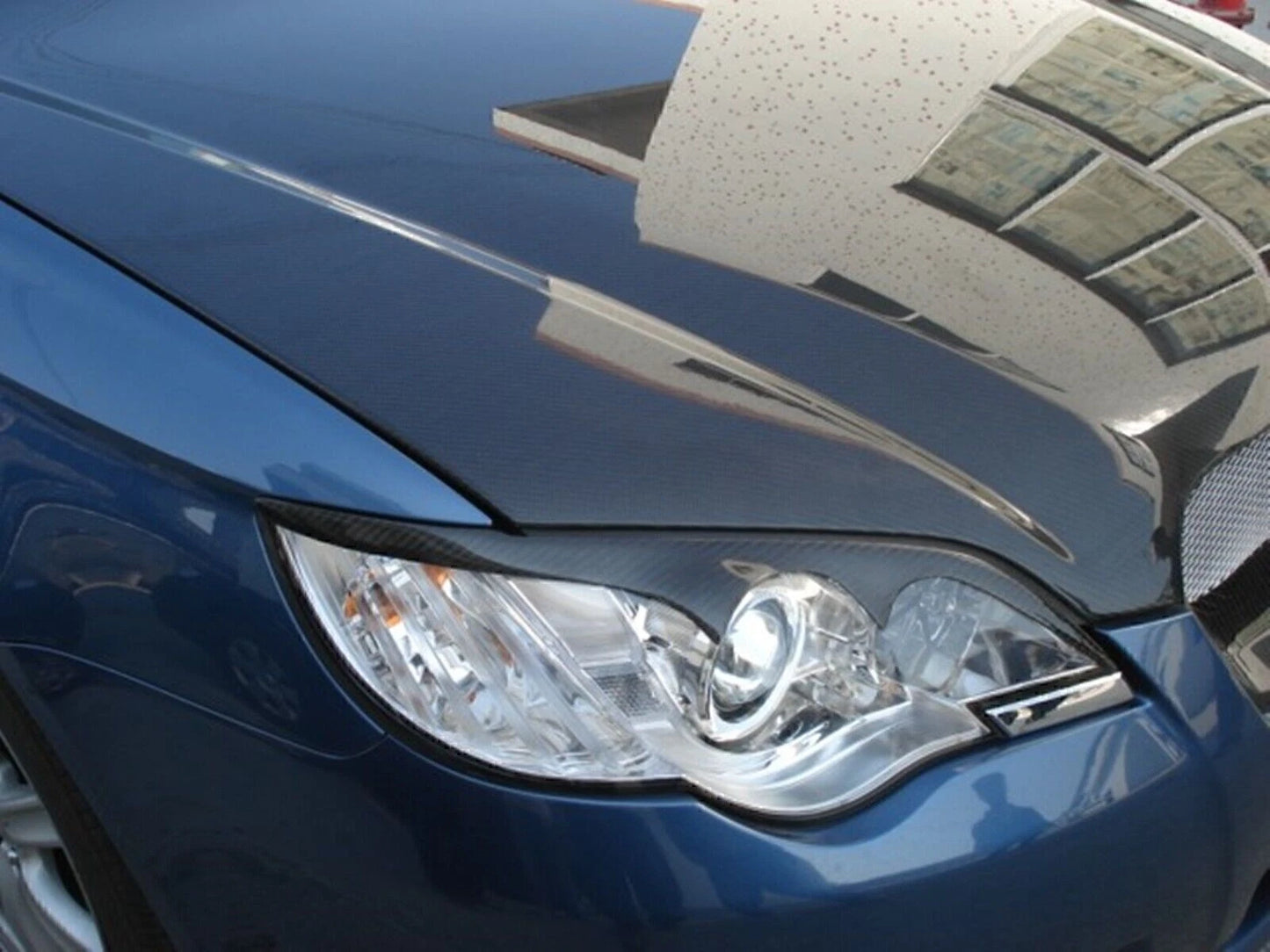 Front Headlight Eyebrow Trim 1 Pair for Subaru Legacy (2006-2008)