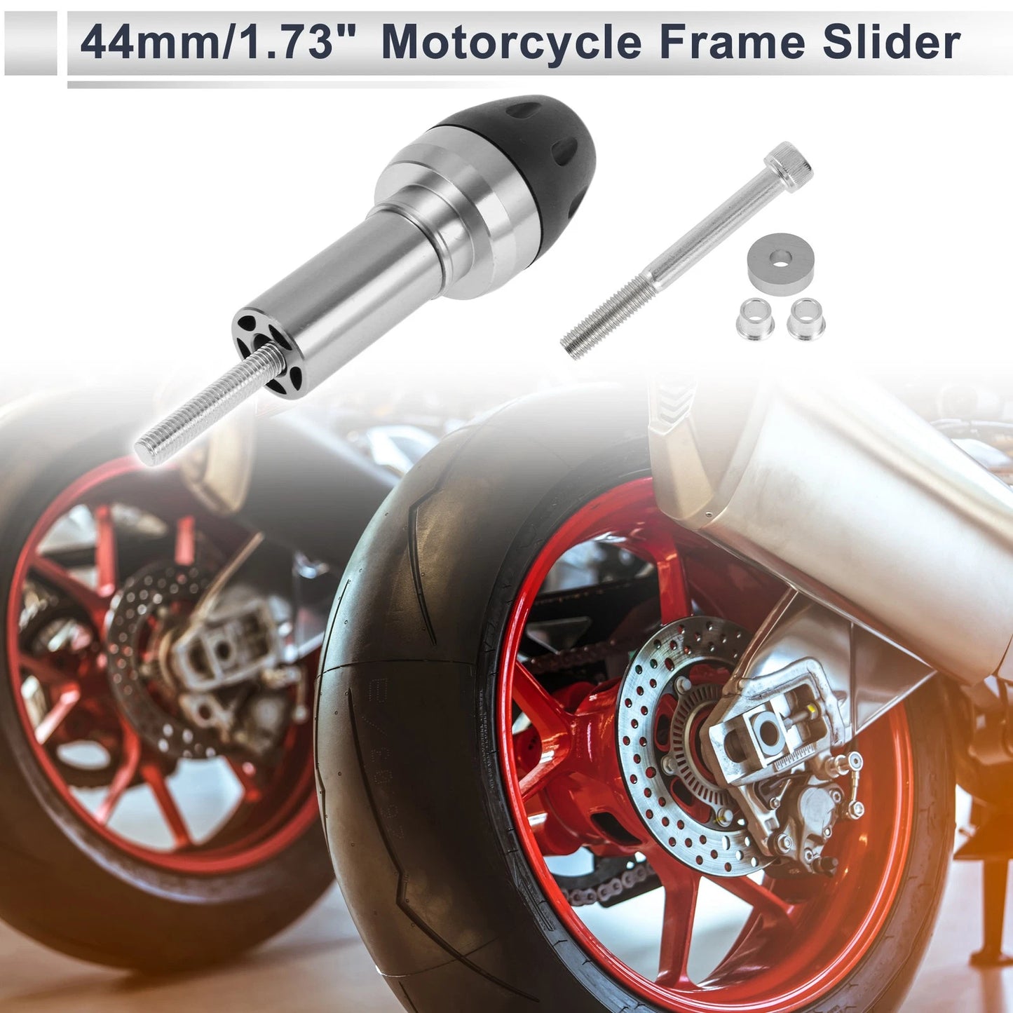 10mm Aluminum Alloy Plastic Motorcycle Slider Frame Bolt 1 Set