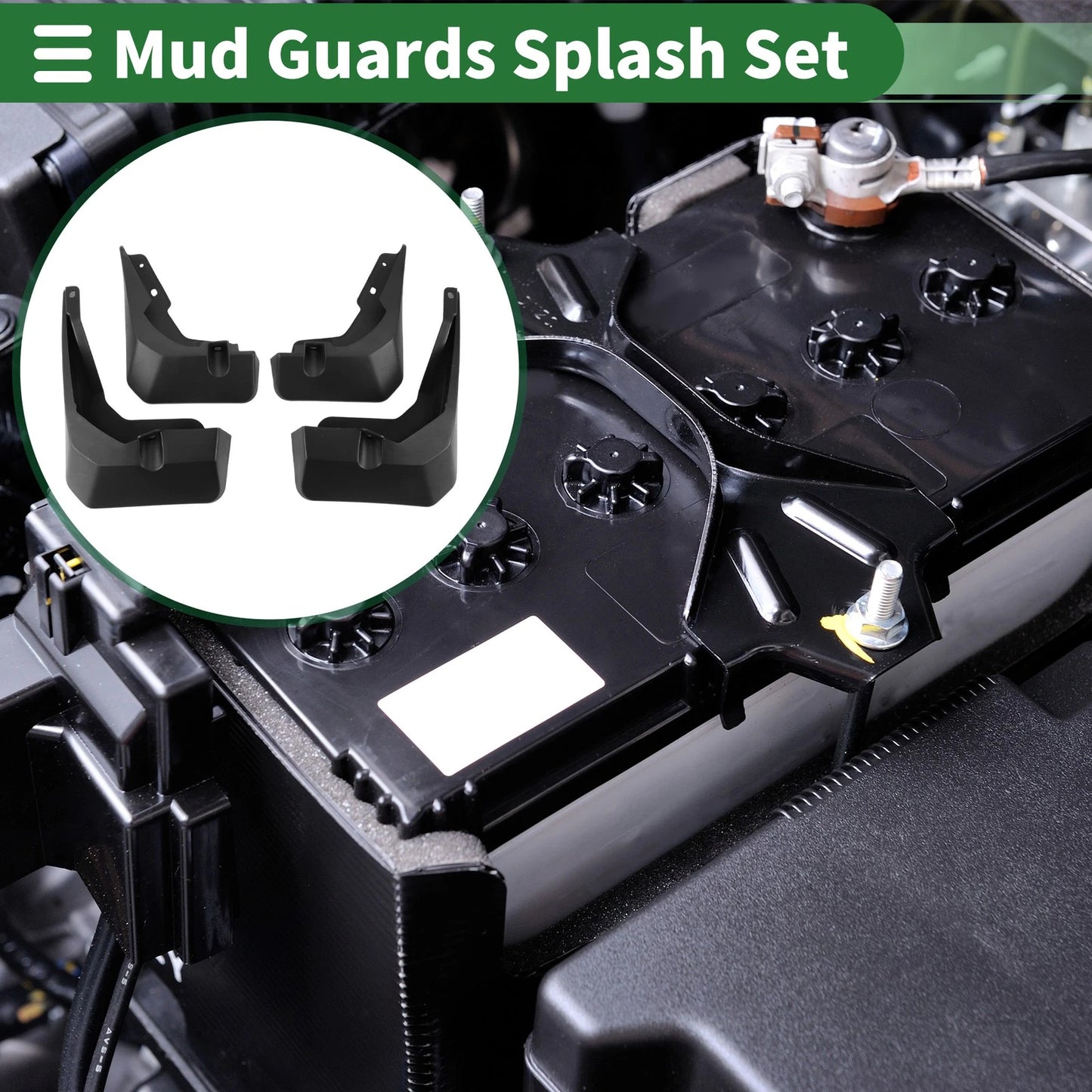 Mud Flaps Splash Guards for Ford Focus (2019-2022) with Mount Accessories