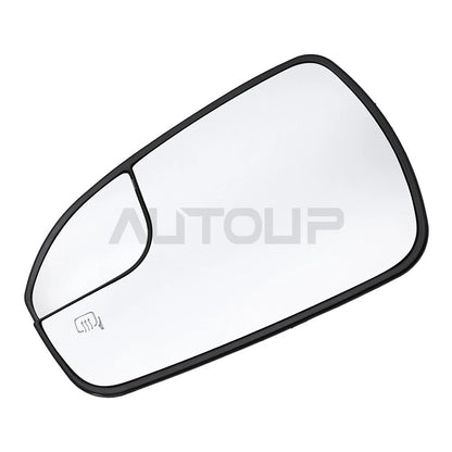 Mirror Glass Heated Left Driver Side Door Wing for Ford Fusion (2013–2020)