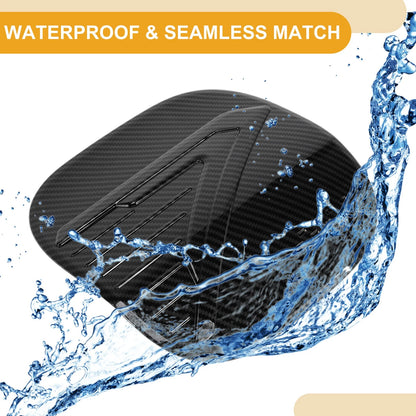 Fuel Tank Door Cap for Nissan Qashqai 2023-2025 Carbon Fiber Black