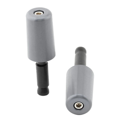 2 x Universal Handlebar Hand Grips & End Caps for Motorcycle (No Year)