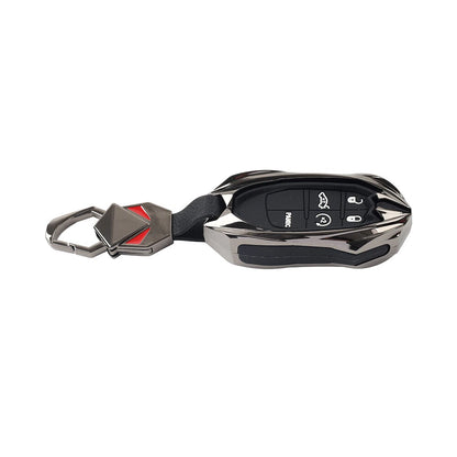 Black 5-Button Smart Key Fob Shell Cover for Dodge Challenger (2015-2023)