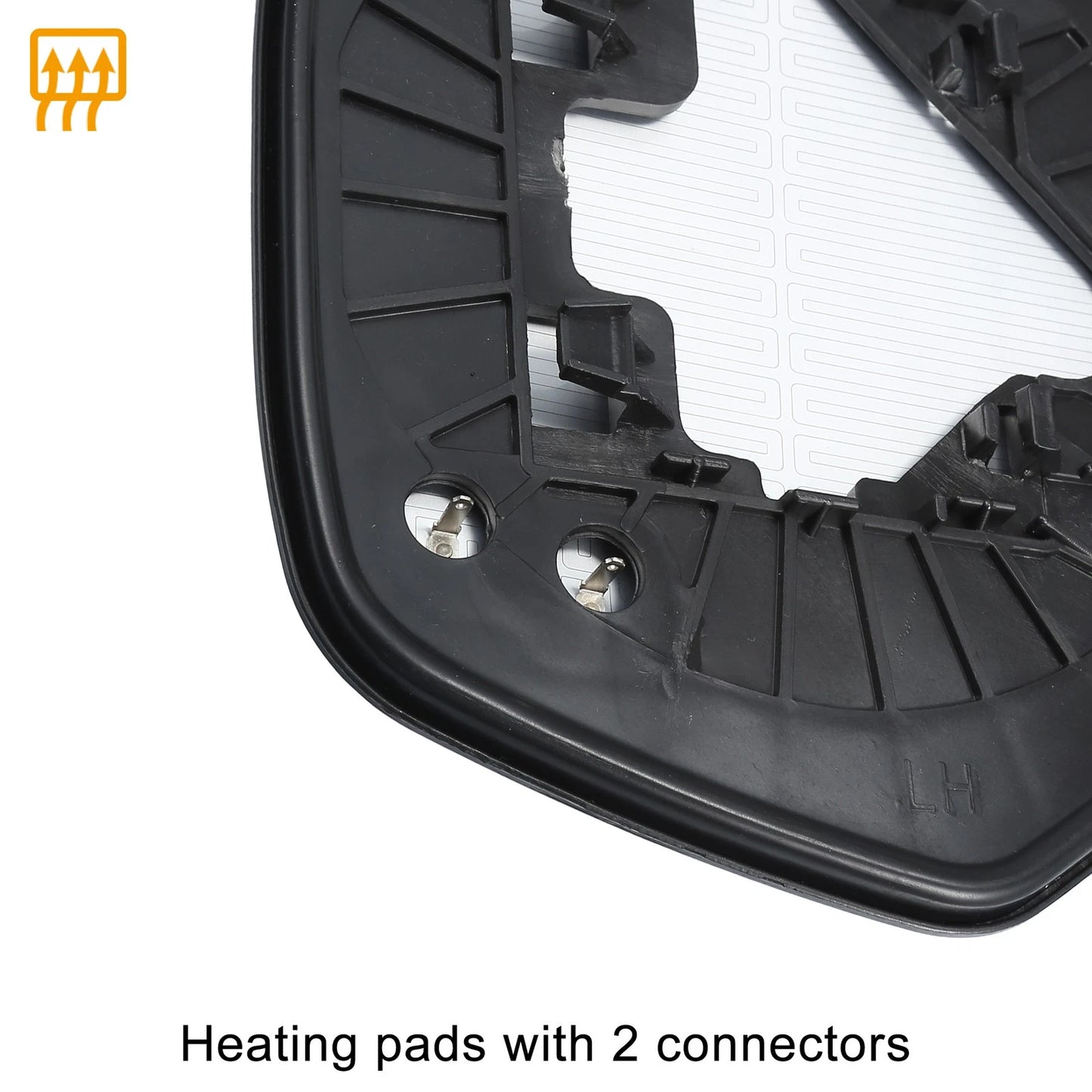 Heated Left Side Mirror Glass with Backing Plate for Honda CR-V (2007-2011)
