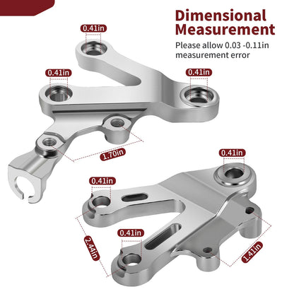 2 x Footpeg Bracket for Kawasaki Ninja ZX-9R ZX9R ZX900 (1998–2003)