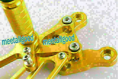 Gold Aluminum Rearsets for Honda CBR900 1993-1999 - 2 x Foot Rest Pegs