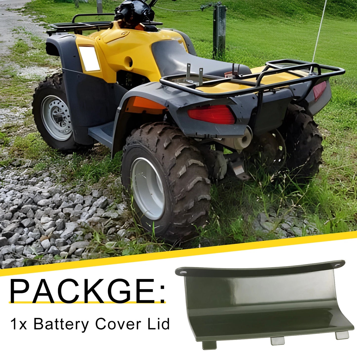 Green Battery Cover Lid for Honda Rancher 350 (2000-2006)