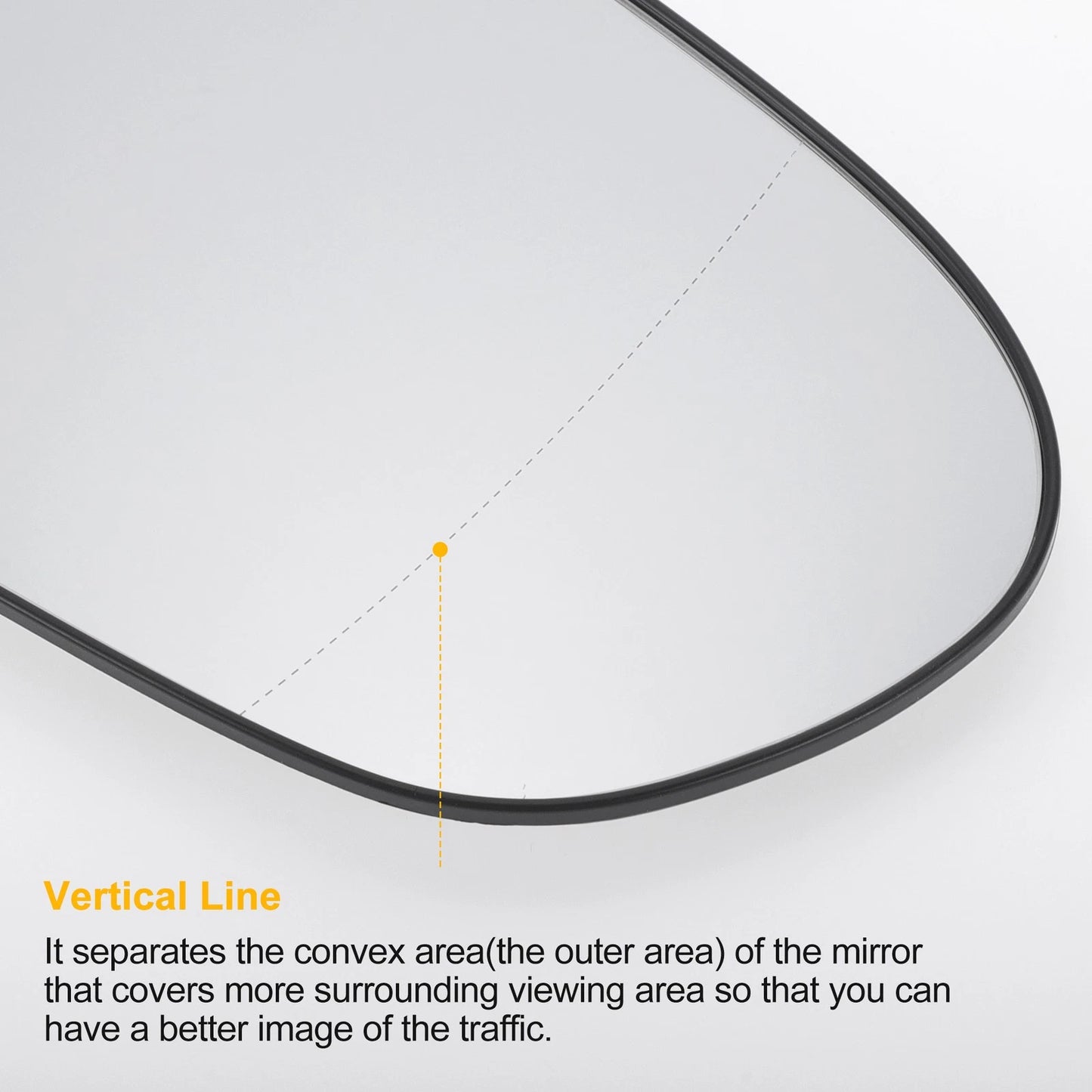Right Side Heated White Mirror Glass for Hyundai i40 (2012-2020)