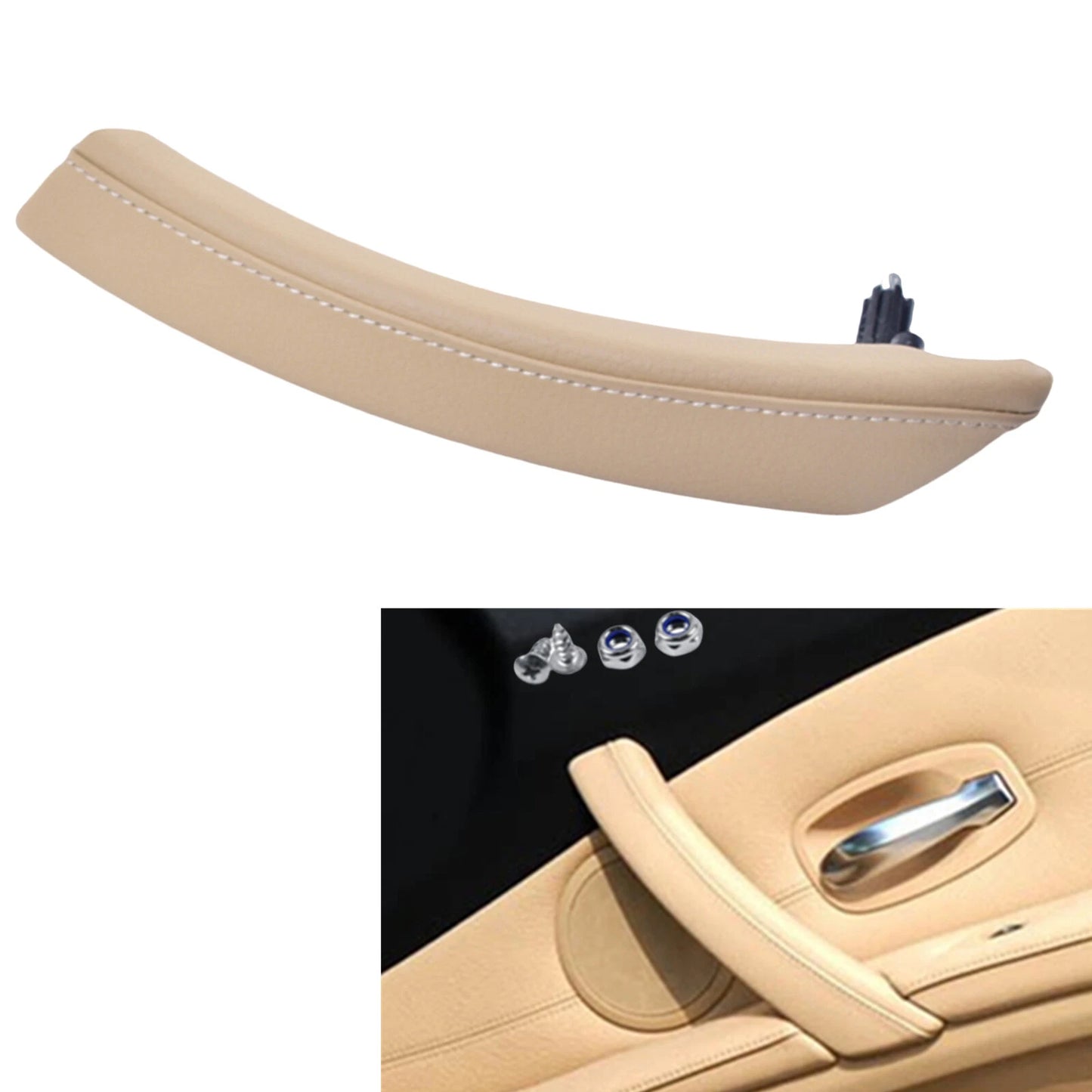 1x Inner Front Handle Assembly Kit for BMW E60 E61 (2006-2010) Beige Right