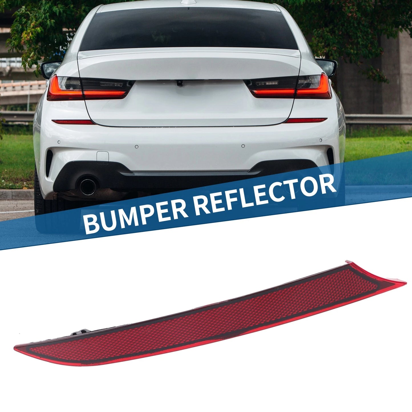 Rear Left Bumper Reflector for BMW 330e Base 2.0L L4 (2021-2022)