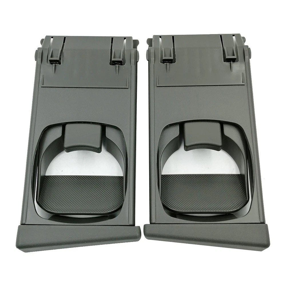 Black L&R Front Cup Holder Trim for Toyota Hilux Vigo Fortuner (2005-2014)