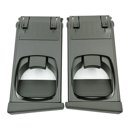 Black L&R Front Cup Holder Trim for Toyota Hilux Vigo Fortuner (2005-2014)