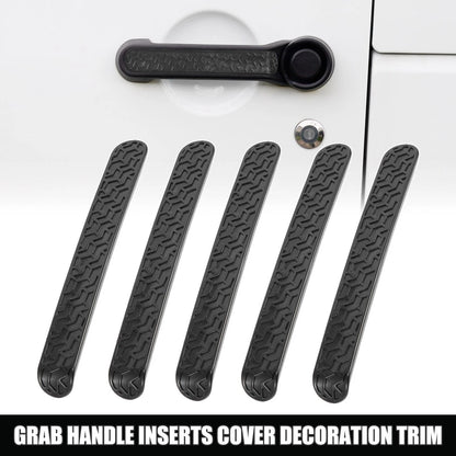 Grab Handle Inserts Cover Trim Kit for Jeep Wrangler JK 4-Door (2007-2017)
