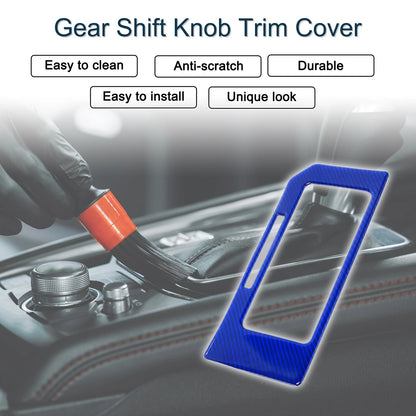 ABS Gear Shift Knob Cover Sticker for Ford F150 (2015-2020) Carbon Fiber